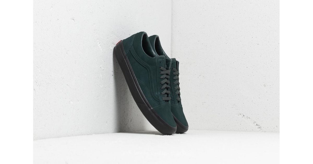 Vans Old Skool (black Outsole) Darkest Spruce/ Black for Men | Lyst