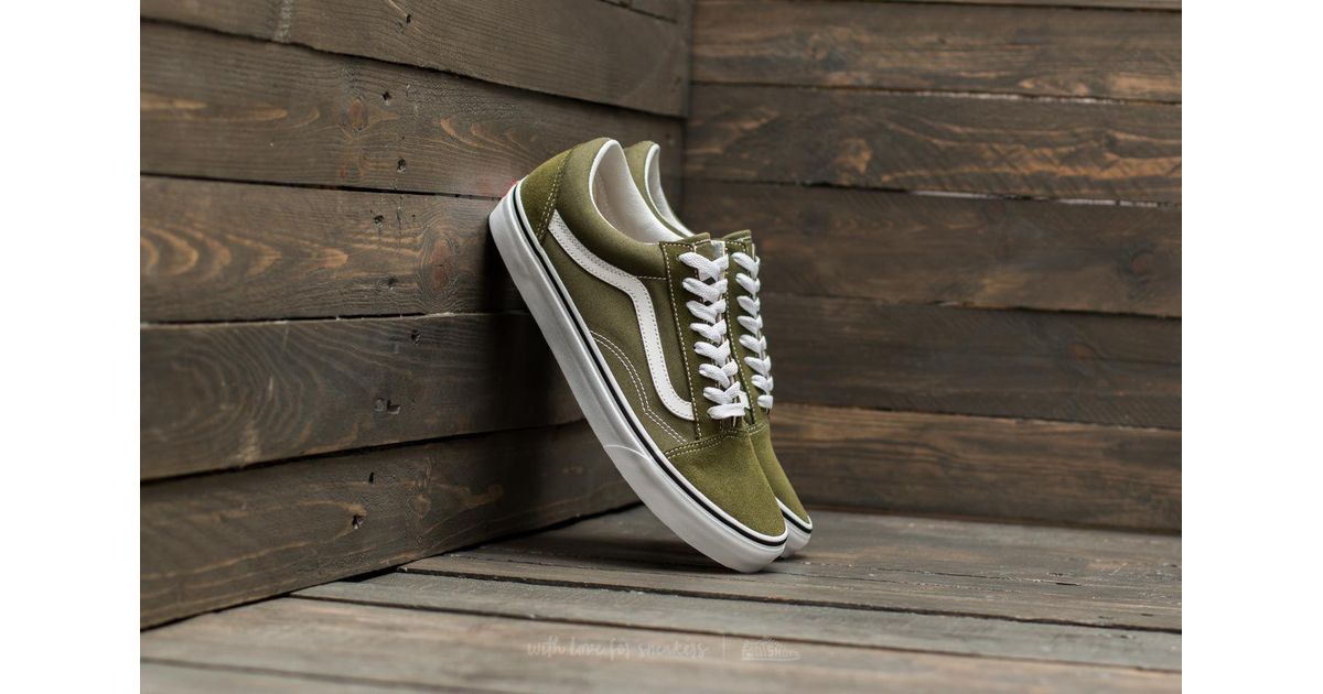 vans old skool winter moss