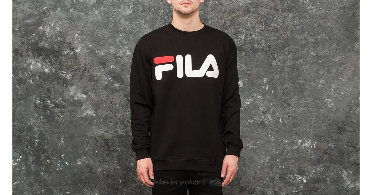 Fila Synthetic Classic Logo Sweater Black for Men - Lyst