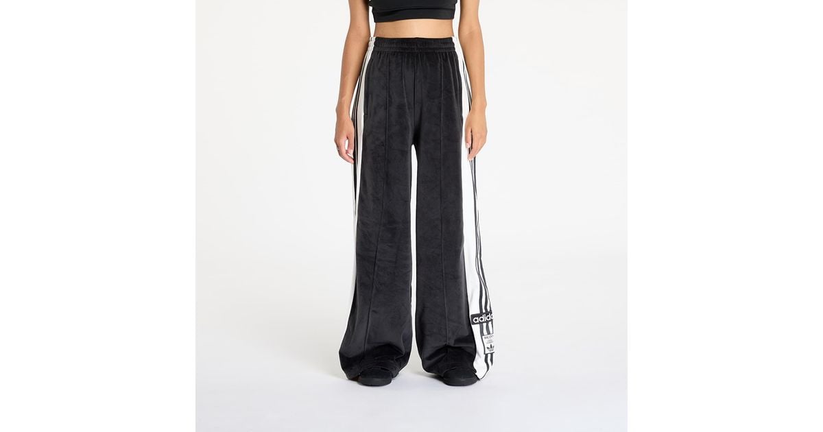 adidas Originals Velour Adibreak Track Jogger Pants in Black