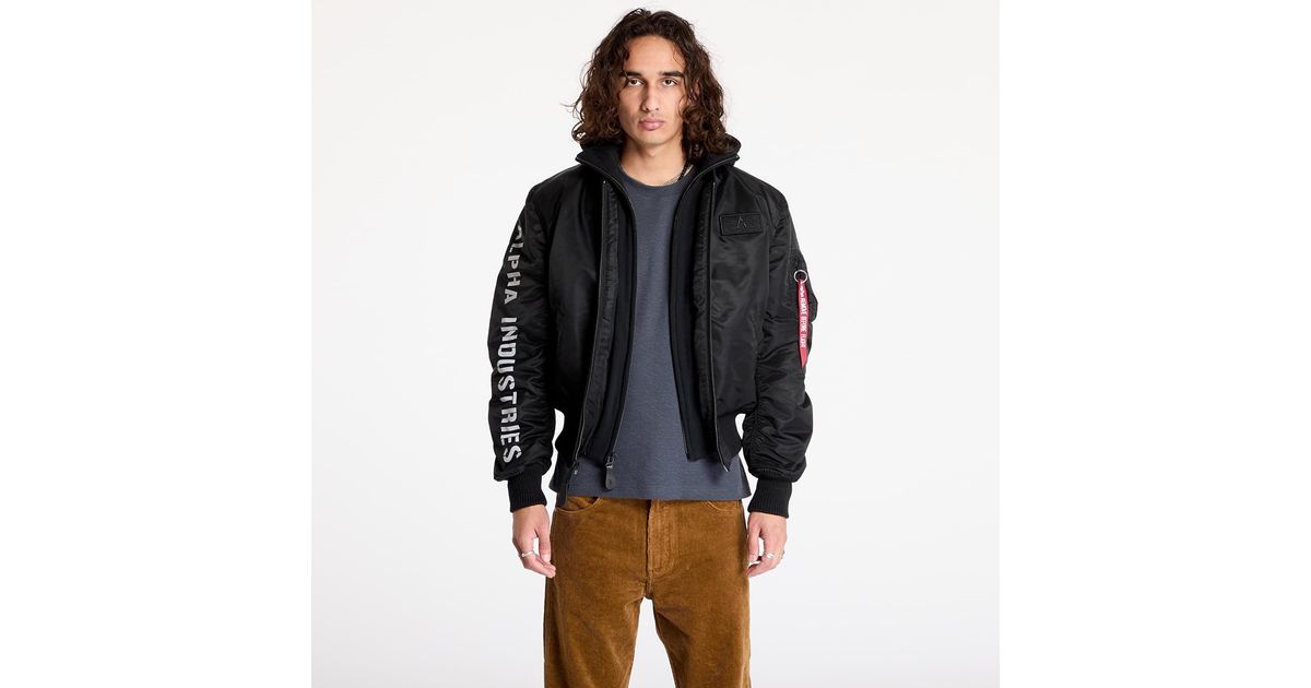Alpha Industries Jacket Ma-1 D-Tec Se/ Reflective in Black for Men | Lyst