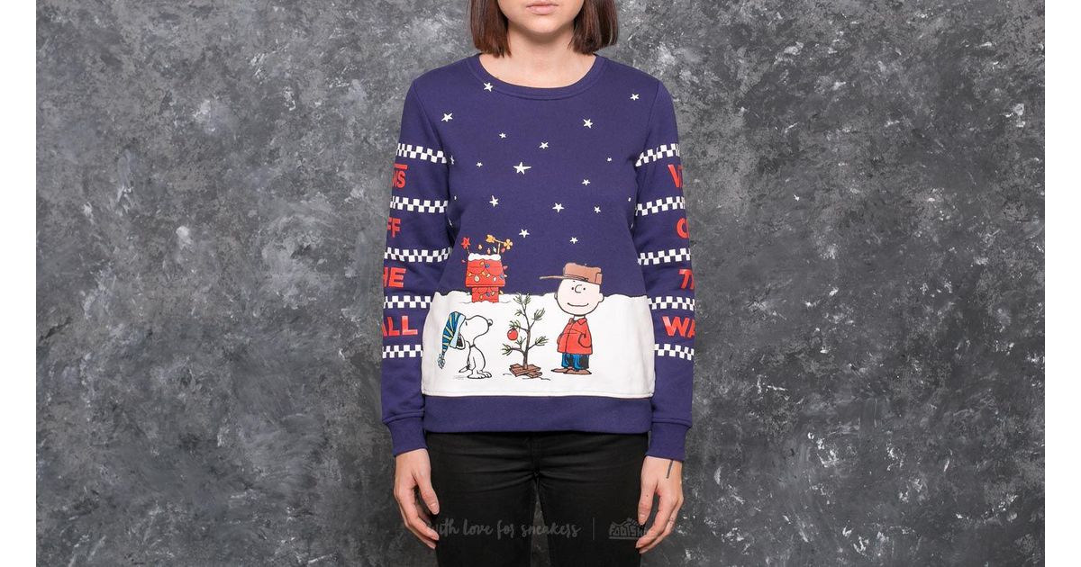 vans peanuts christmas sweater
