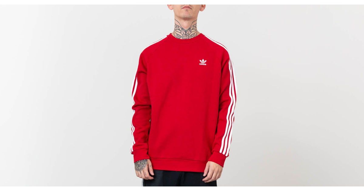 red adidas crew neck