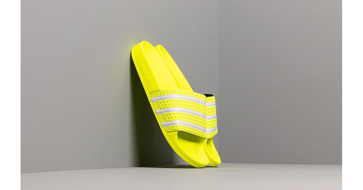 adidas adilette solar yellow