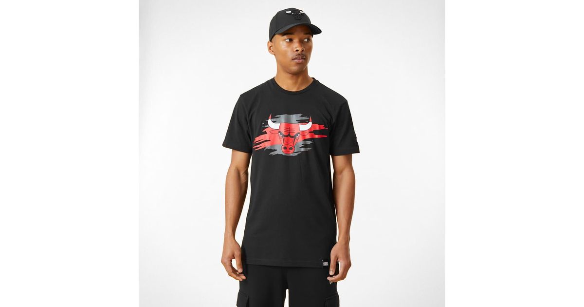 NBA Tear Logo Tee Chicago Bulls Black di KTZ da Uomo | Lyst