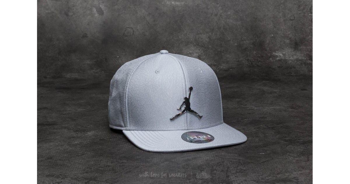 Nike Jumpman Elephant Print Ingot Pro Cap Wolf Grey in Gray for Men | Lyst