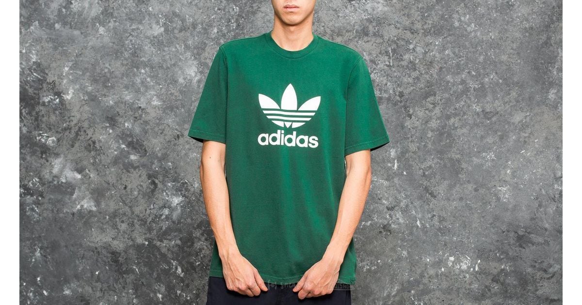 adidas trefoil tee green