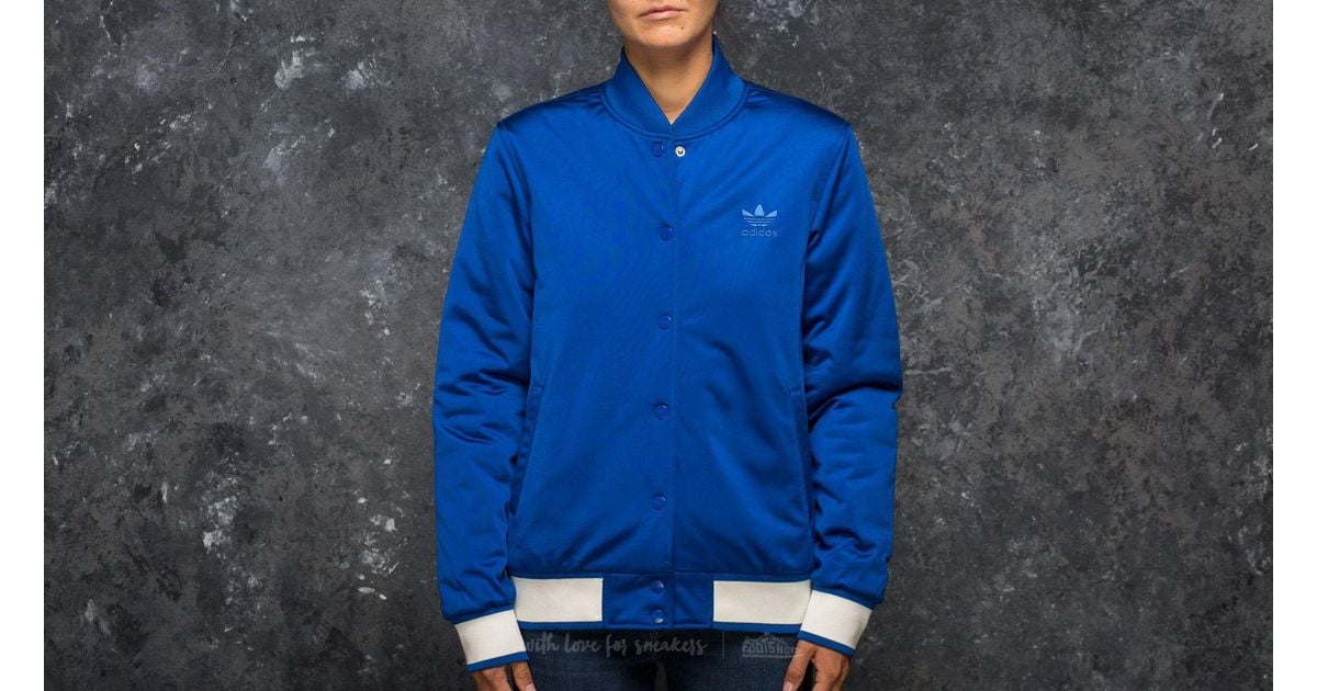 blue adidas bomber jacket