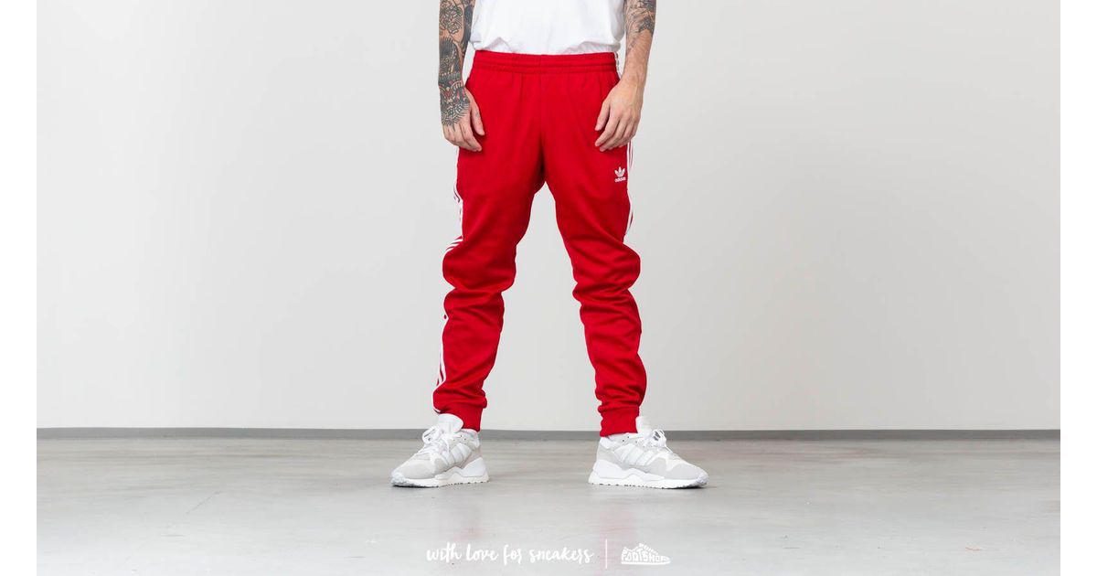 Originals Superstar Track Pants Power Red Sale, 59% OFF |  www.smokymountains.org