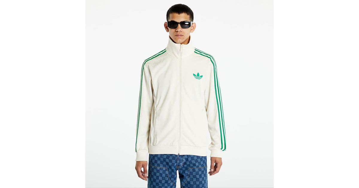 adidas Originals Adicolor 70s Monogram Poly Top Wonder White in Green for  Men | Lyst