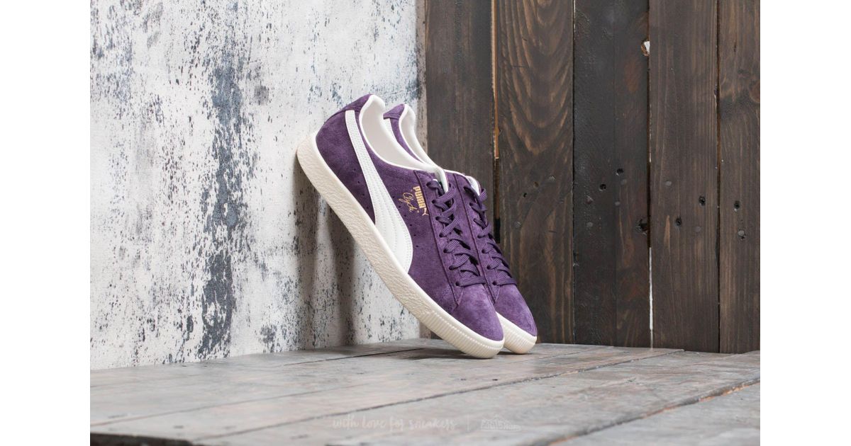 PUMA Multicolor Clyde Premium Core Sweet Grape whisper White for men PUMA Multicolor Clyde Premium Core Sweet Grape whisper White for men