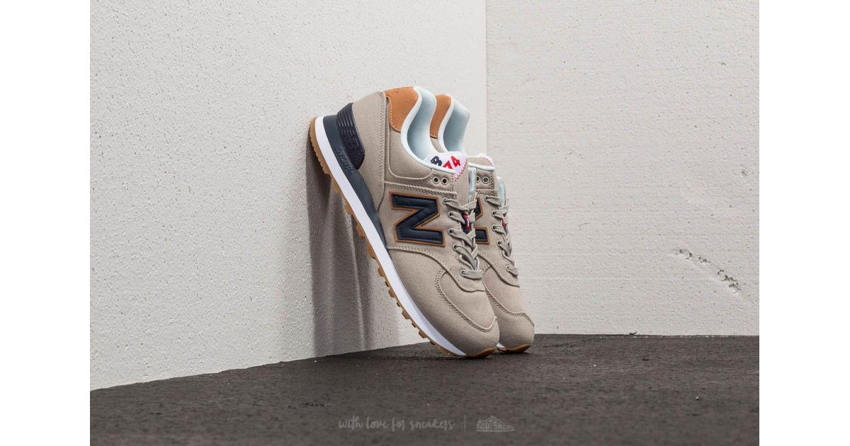 New Balance Suede 574 Stone Grey in 