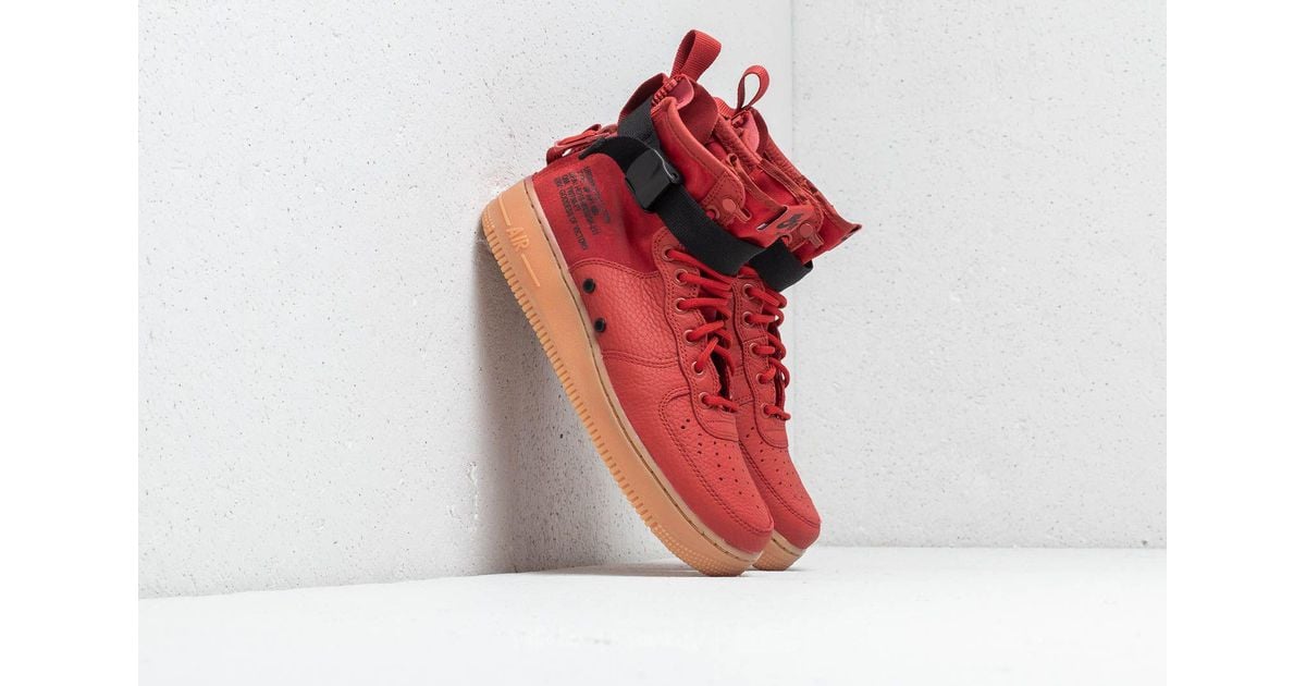 Nike Leather Sf Air Force 1 Mid Dune 