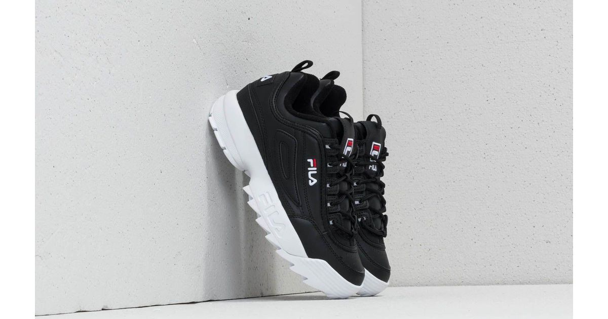 fila disruptor low wmn black