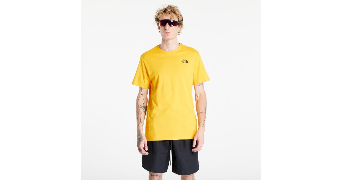 The North Face S/s Red Box Tee Summit Gold in Yellow for Men | Lyst
