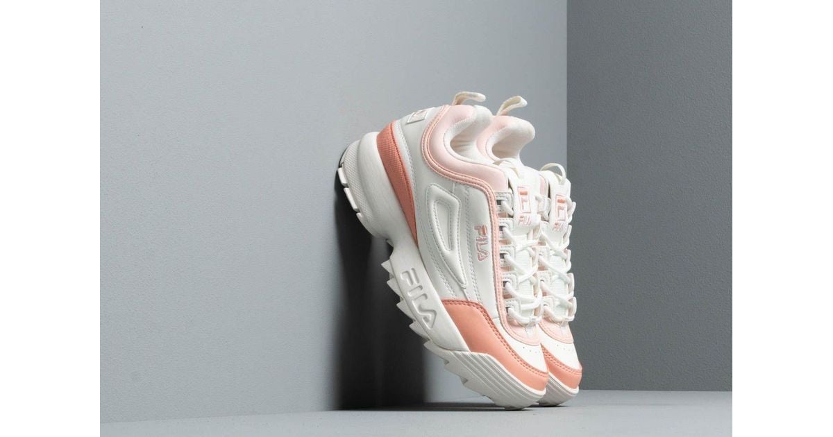 white salmon pink fila