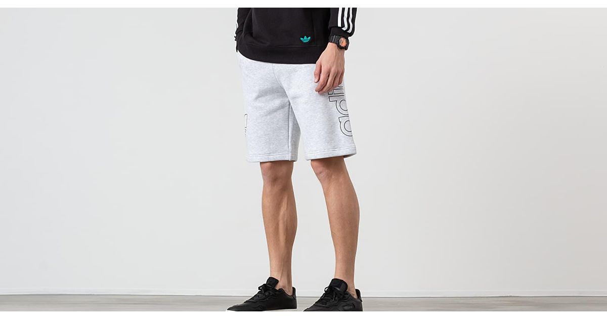 light grey adidas shorts