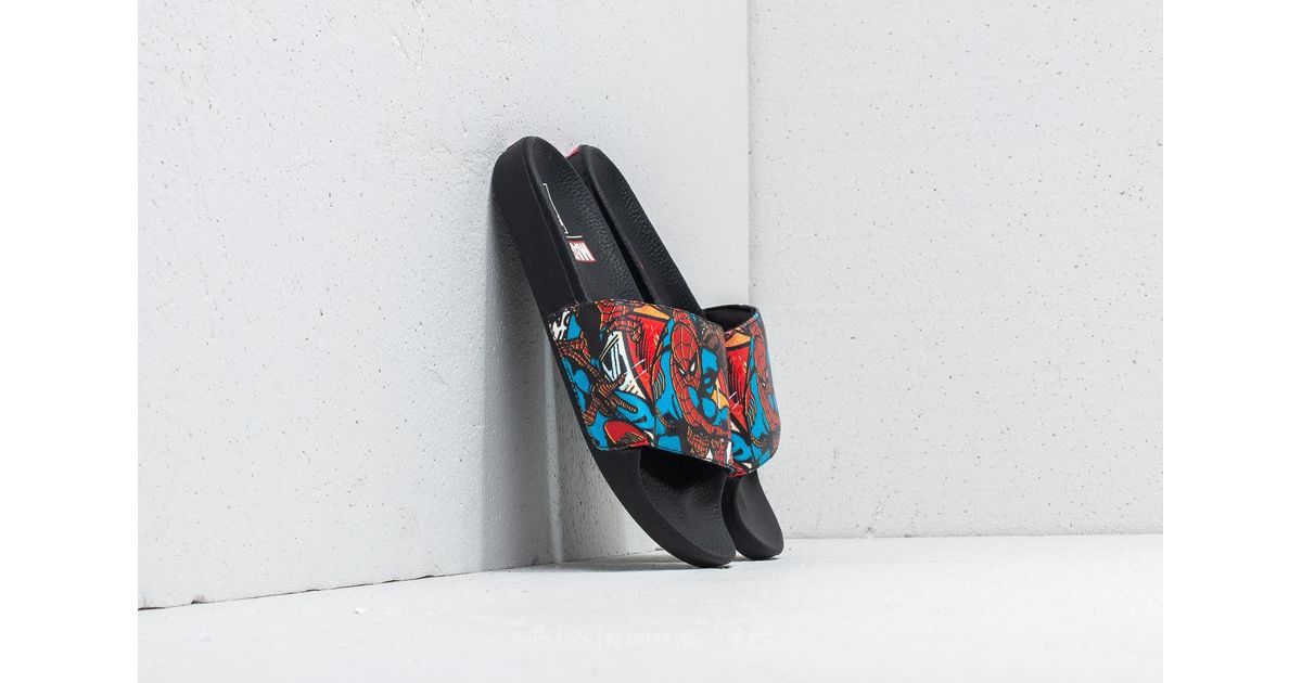 Vans Men's Slide-on (marvel) Spider-man/ Black