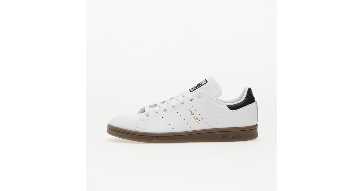adidas Originals Adidas Stan Smith Ftw Core Black Gum5 in White for Men Lyst