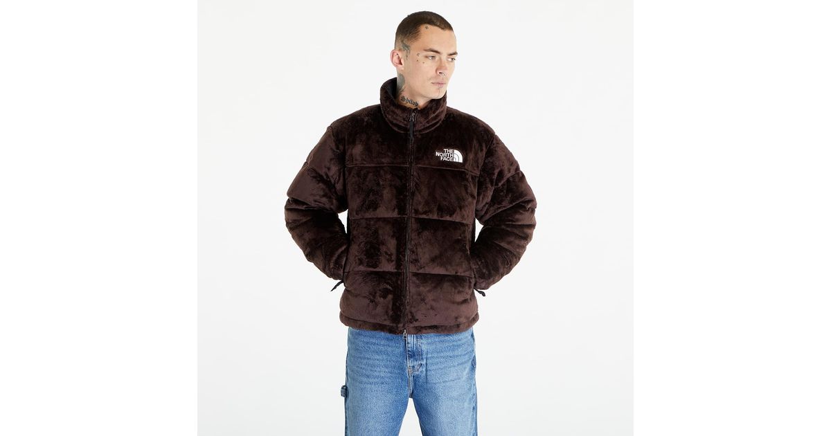 The North Face Versa Velour Nuptse Jacket Coal in Brown for Men | Lyst