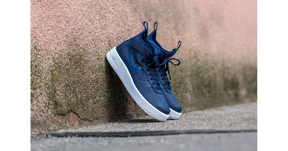 Nike Air Force 1 Ultraforce Mid Binary Blue Binary Blue white for men Nike Air Force 1 Ultraforce Mid Binary Blue Binary Blue white for men