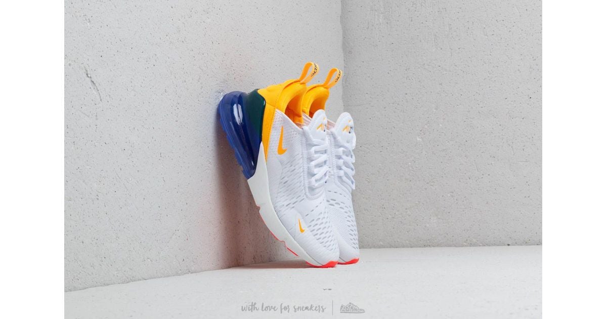 air max 270 blue white orange