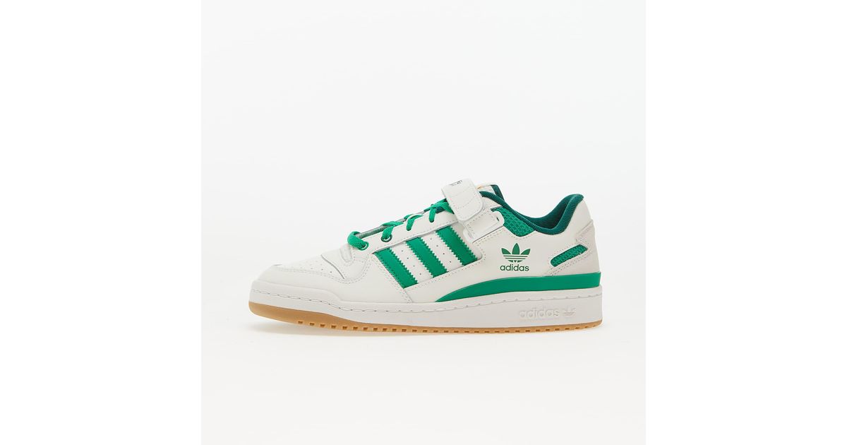 adidas forum low cloud white green