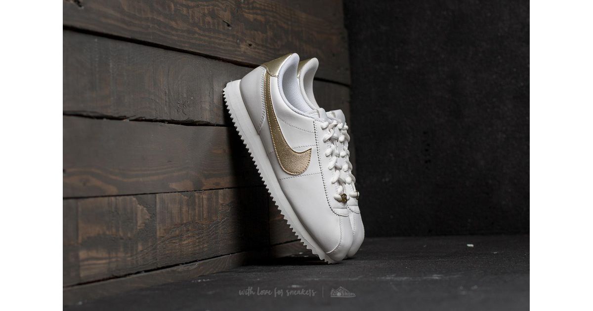 cortez nike white gold