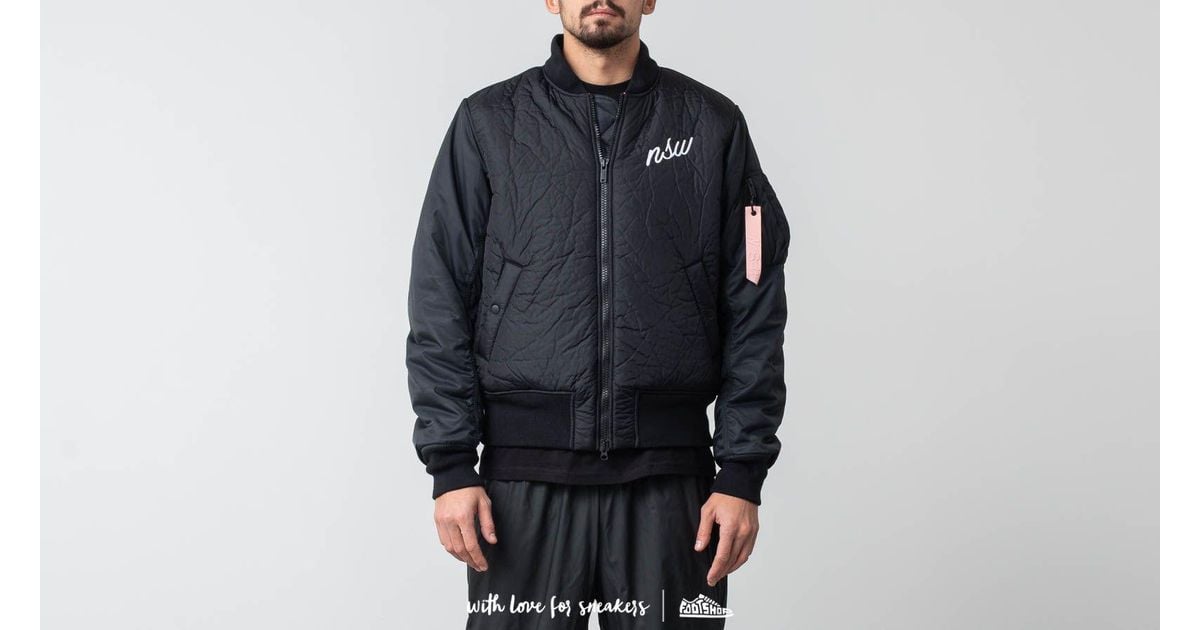 nike down fill bomber jacket