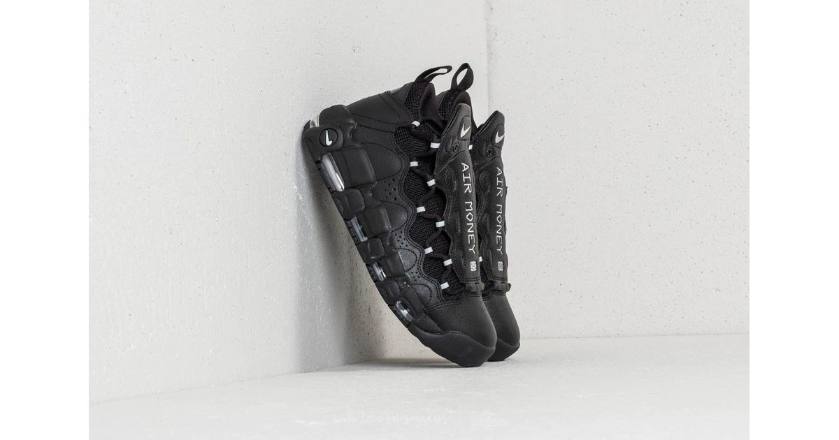 air more money black metallic silver