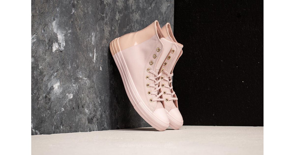 barely rose high top converse