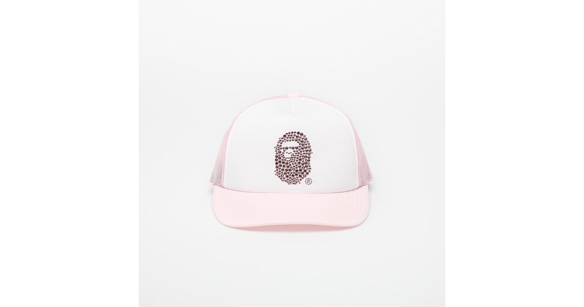 Crystal stone ape head mesh cap universal A Bathing Ape en coloris 