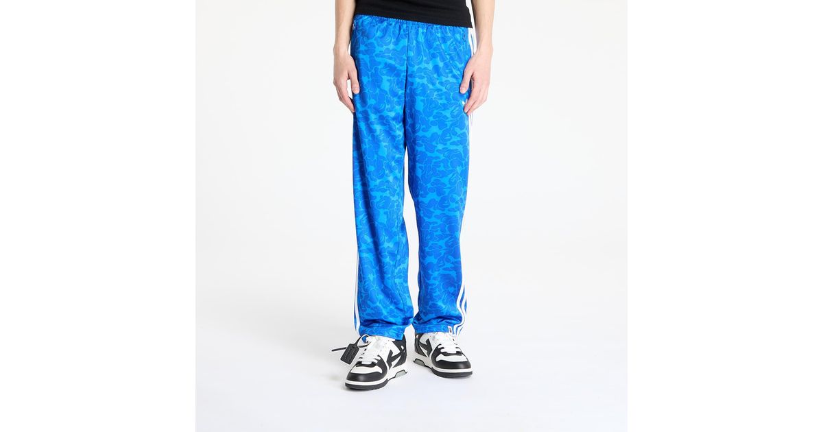 adidas Originals Pants Adidas X Bape Firebird Track Pant in Blue