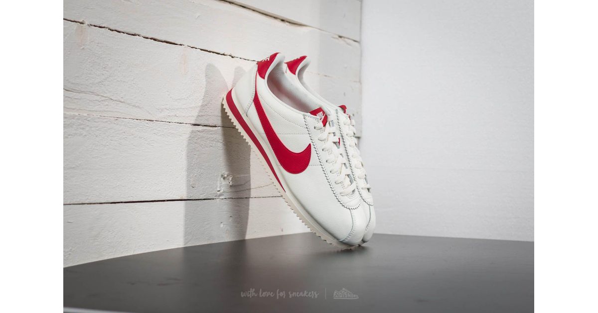 Nike Classic Cortez Leather Se Sail/ Gym Red for Men | Lyst