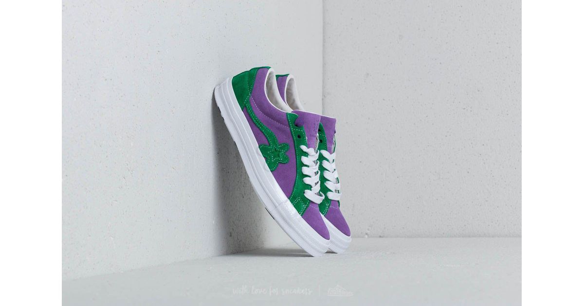 converse one star ox tyler the creator golf le fleur purple green