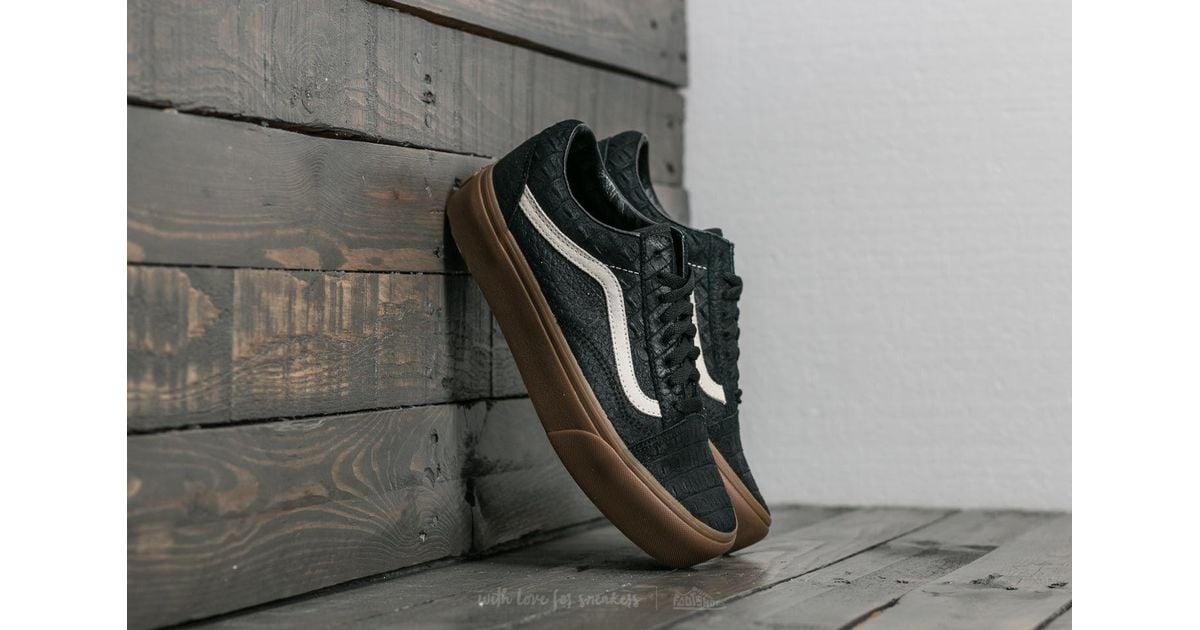 vans suede black gum