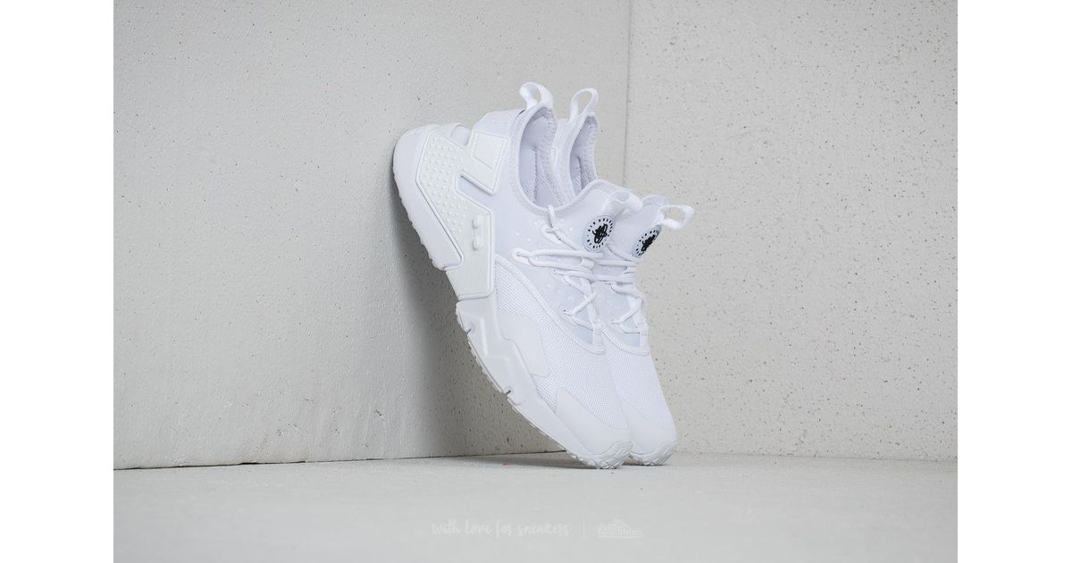 nike huarache drift white black