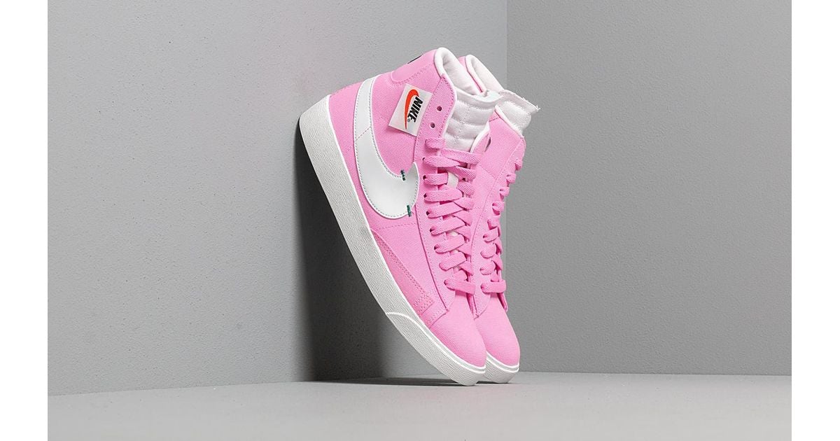 Nike W Blazer Mid Rebel Psychic Pink/ Summit White-pale Pink | Lyst