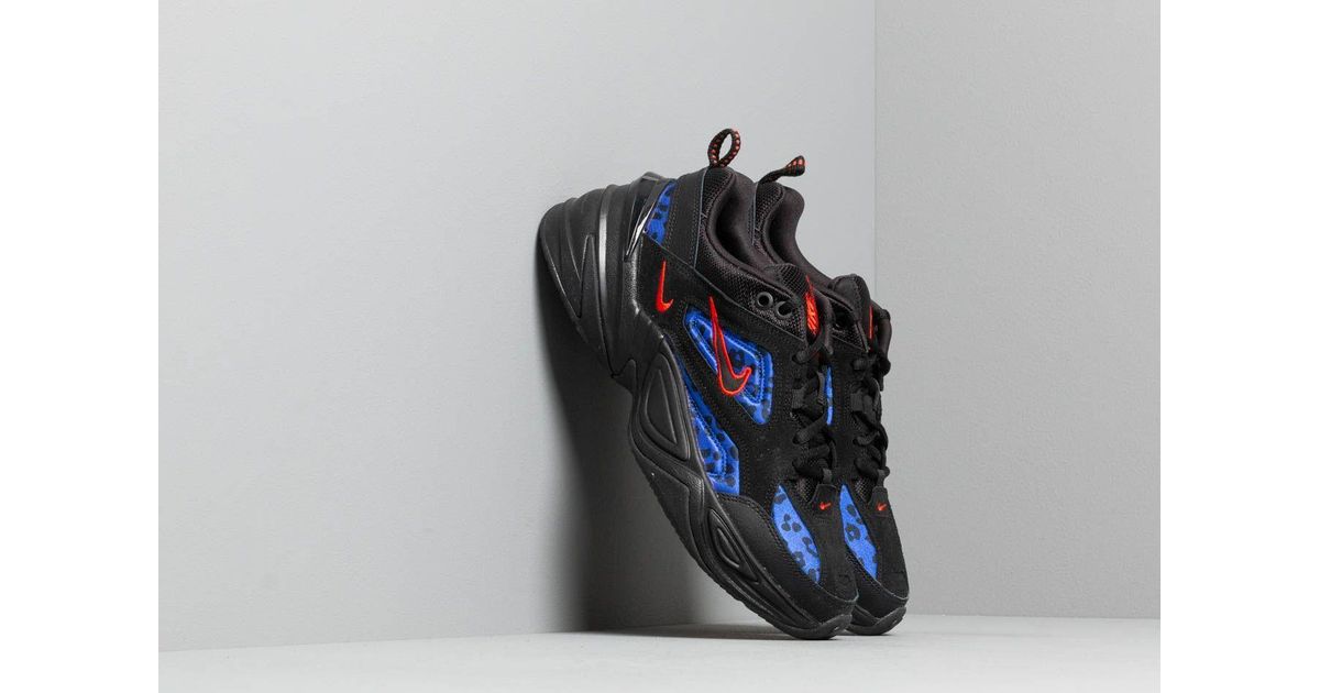 nike m2k tekno black blue red