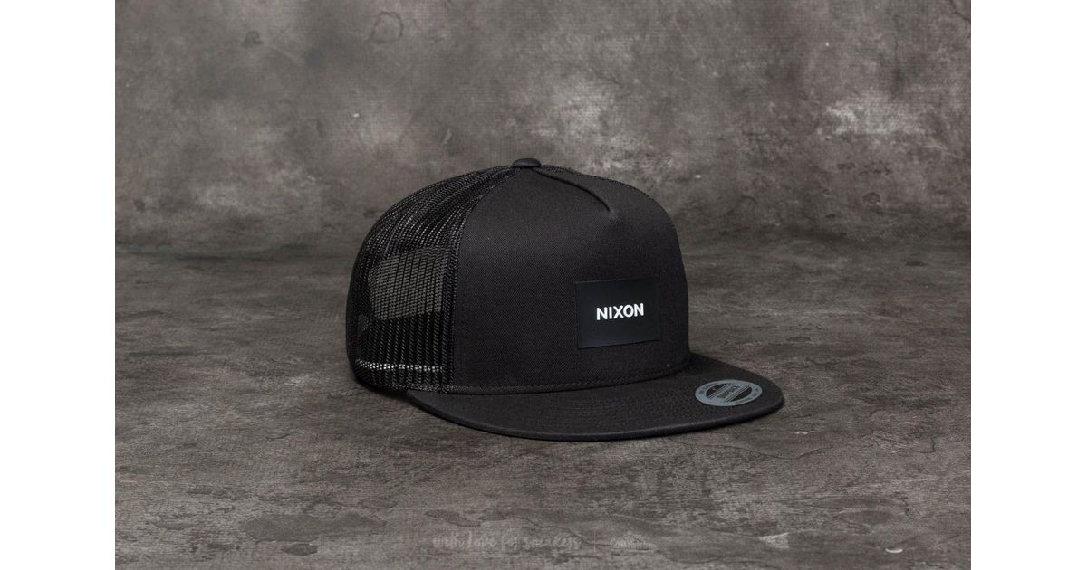nixon team trucker hat