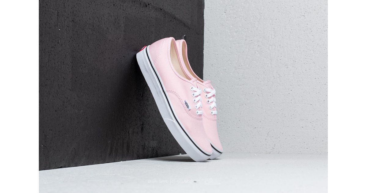 vans authentic white pink