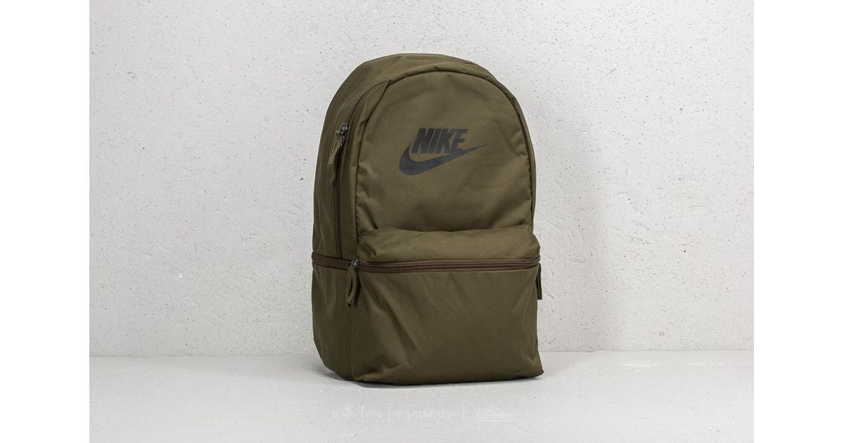 Nike Heritage Backpack Olive/ Black in Green for Men | Lyst