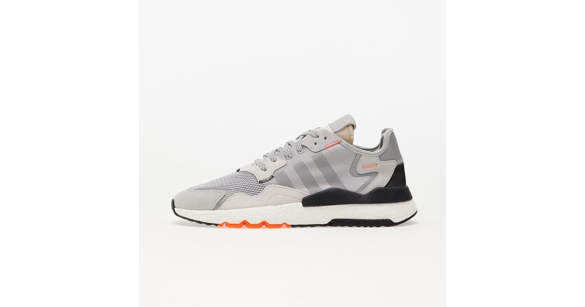 Adidas nite jogger grey two solar orange new arrivals