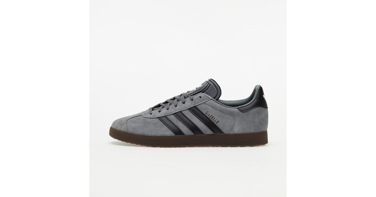 adidas Originals Adidas Gazelle Grey Four/ Core Black/ Gum 5 in Gray for Men  | Lyst