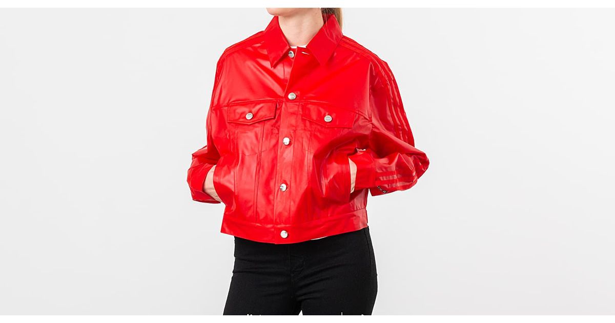 adidas Originals x Fiorucci three stripe tracket jacket in white