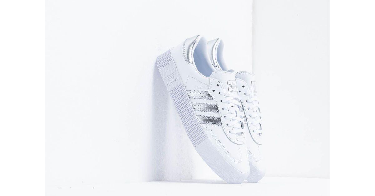 adidas sambarose silver