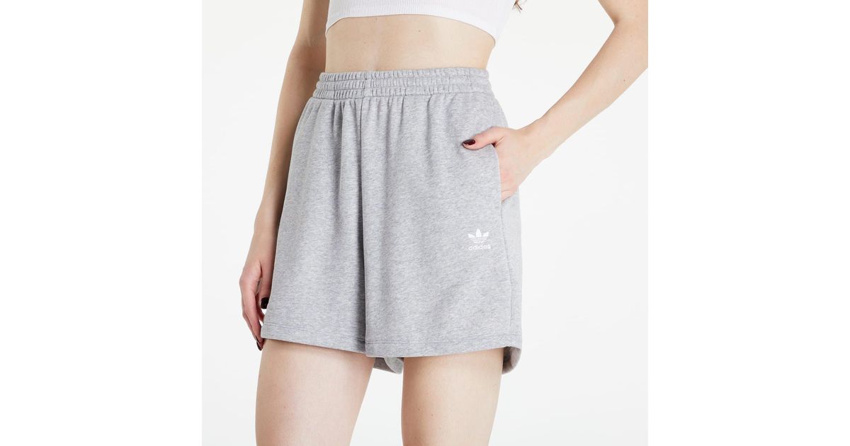 Adidas Originals Adicolor Essentials Frech Terry Shorts Grey In Gray Lyst