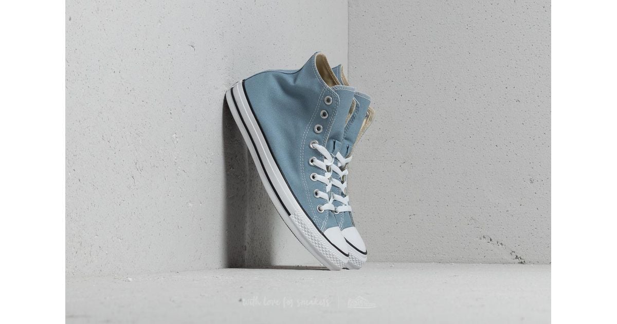 Converse Chuck Taylor All Star Hi Washed Denim in Blue for Men | Lyst