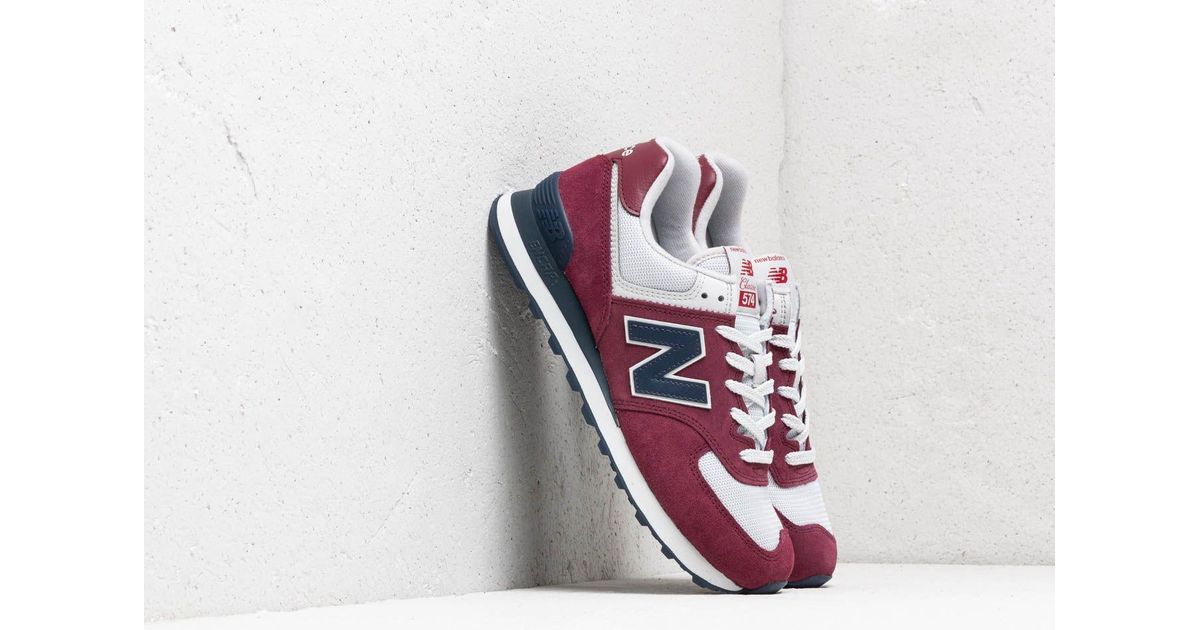 new balance 574 burgundy