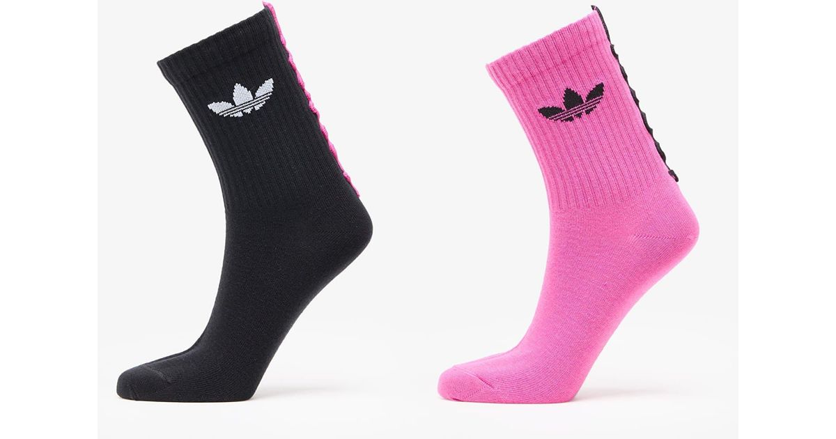adidas Originals Adidas Ruffle Crew Socks 2-Pack in Pink Lyst